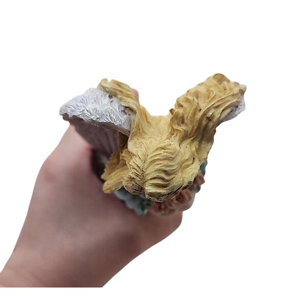 VTG Resin Angel Taper Candle Holder 7" Hand Painted Religious Christianity - Picture 11 of 12